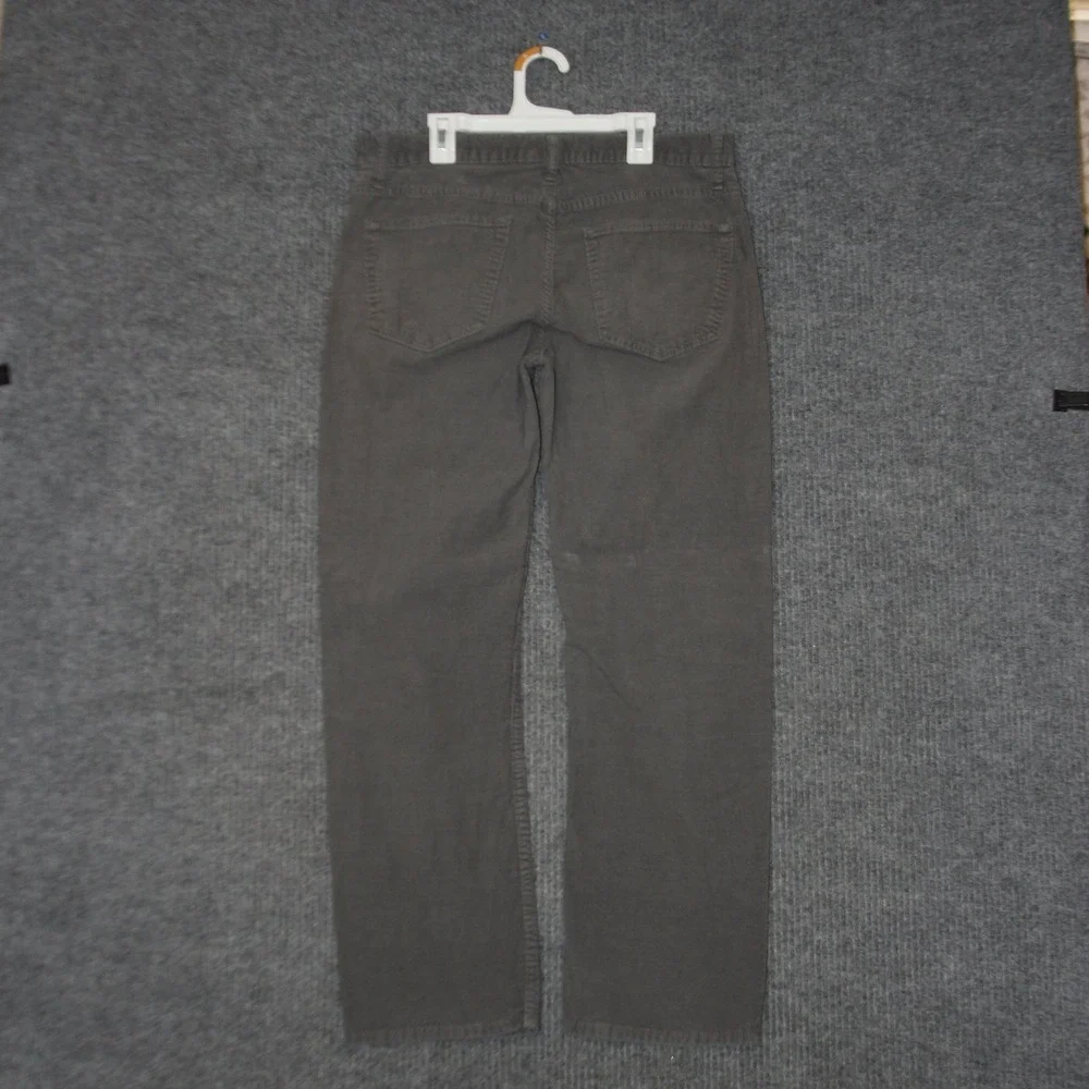 Banana Republic Corduroy Pants Mens‎ 32 Gray Straight Fit Casual Cotton Business